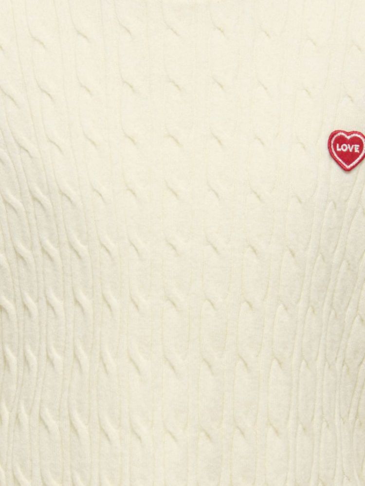 KOGIBI LS CABLE O-NECK VD KNT 196844002 White