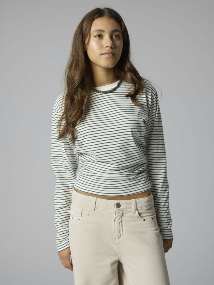 NLFNOVEGAT LS SHORT RUCHED TOP 195042001 Dark