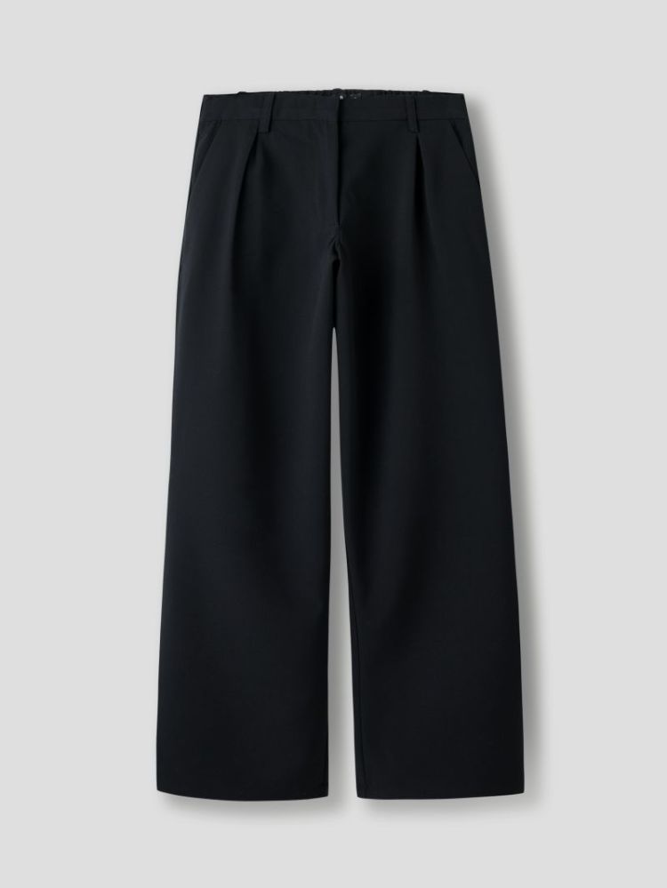 NLFLUIS NW PLEAT WIDE PANT NOO 178466 Black