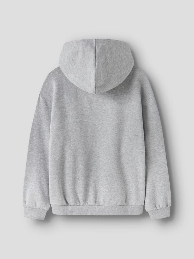 NLNNEVO LS L BRU SWEAT W. HOOD 179334 Grey Mel