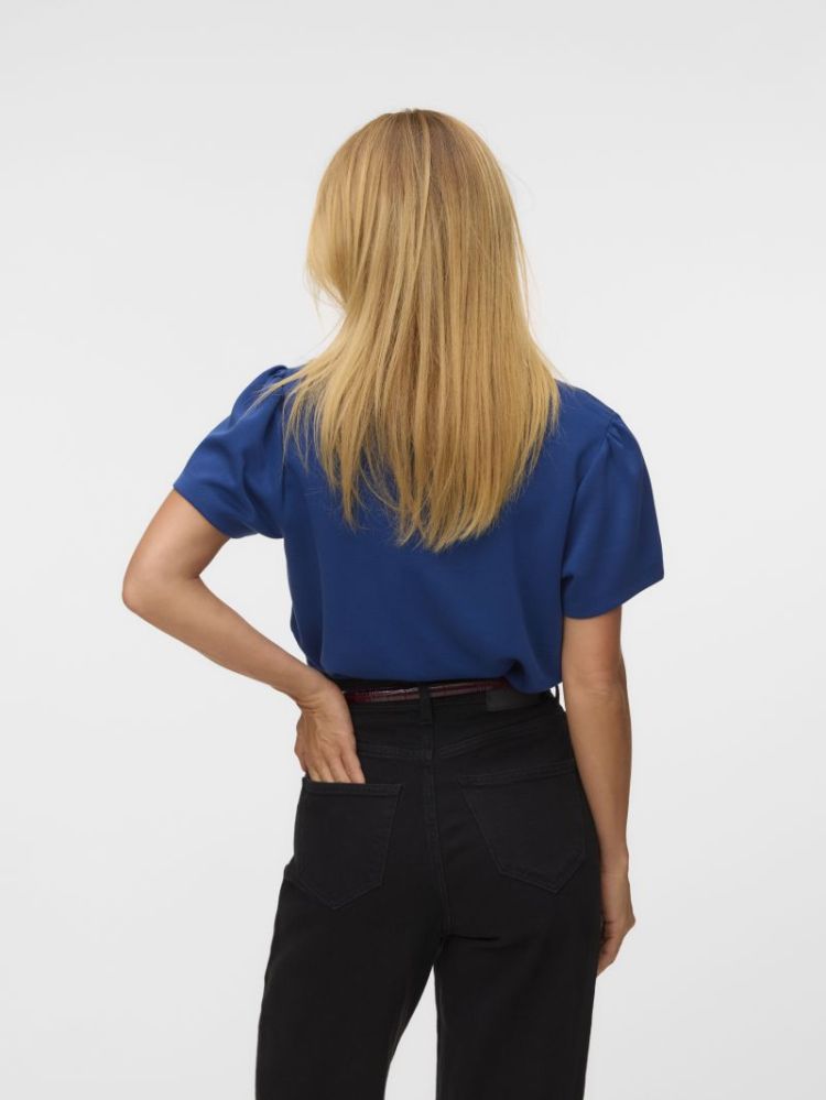 VMELLA SS O-NCK TOP JRS 283597 Navy Peo