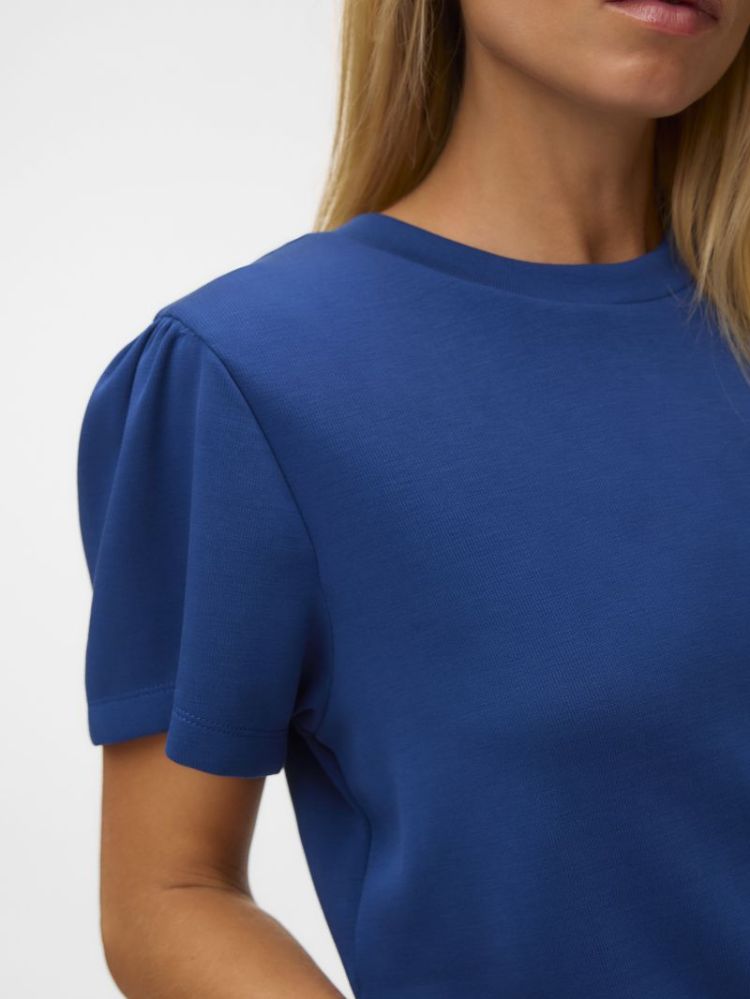VMELLA SS O-NCK TOP JRS 283597 Navy Peo