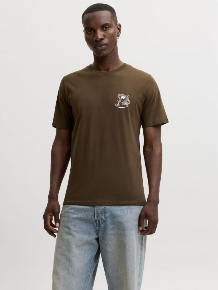 JJBREWY TEE SS CREW NECK 307144 Cocoa