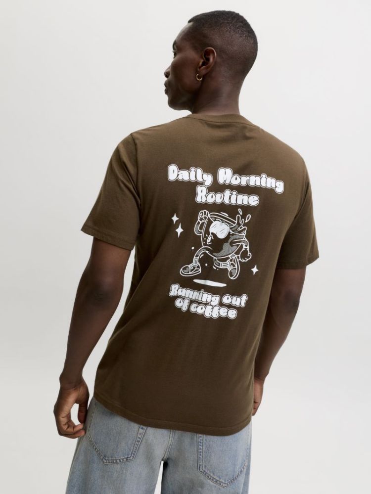 JJBREWY TEE SS CREW NECK 307144 Cocoa
