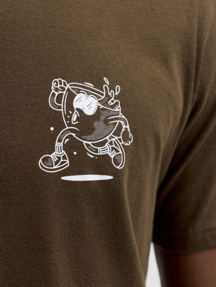 JJBREWY TEE SS CREW NECK 307144 Cocoa