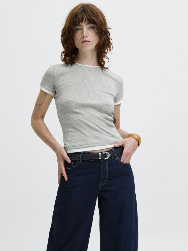 JXHENNA STR SS CONTRAST TEE JR 179085003 Light