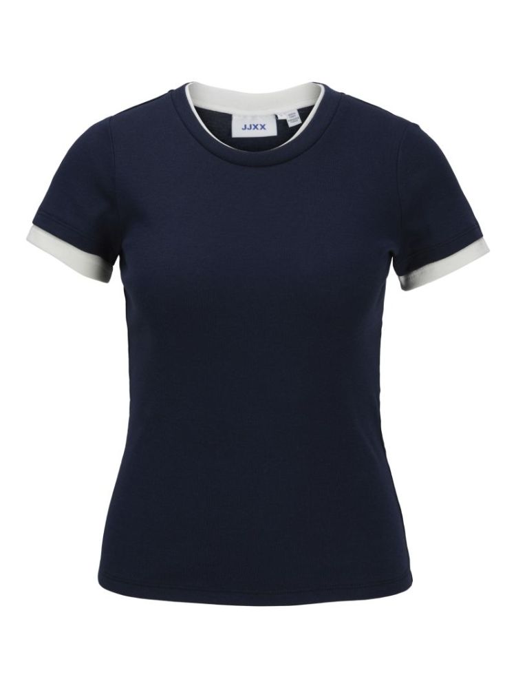 JXHENNA STR SS CONTRAST TEE JR 175876003 Navy