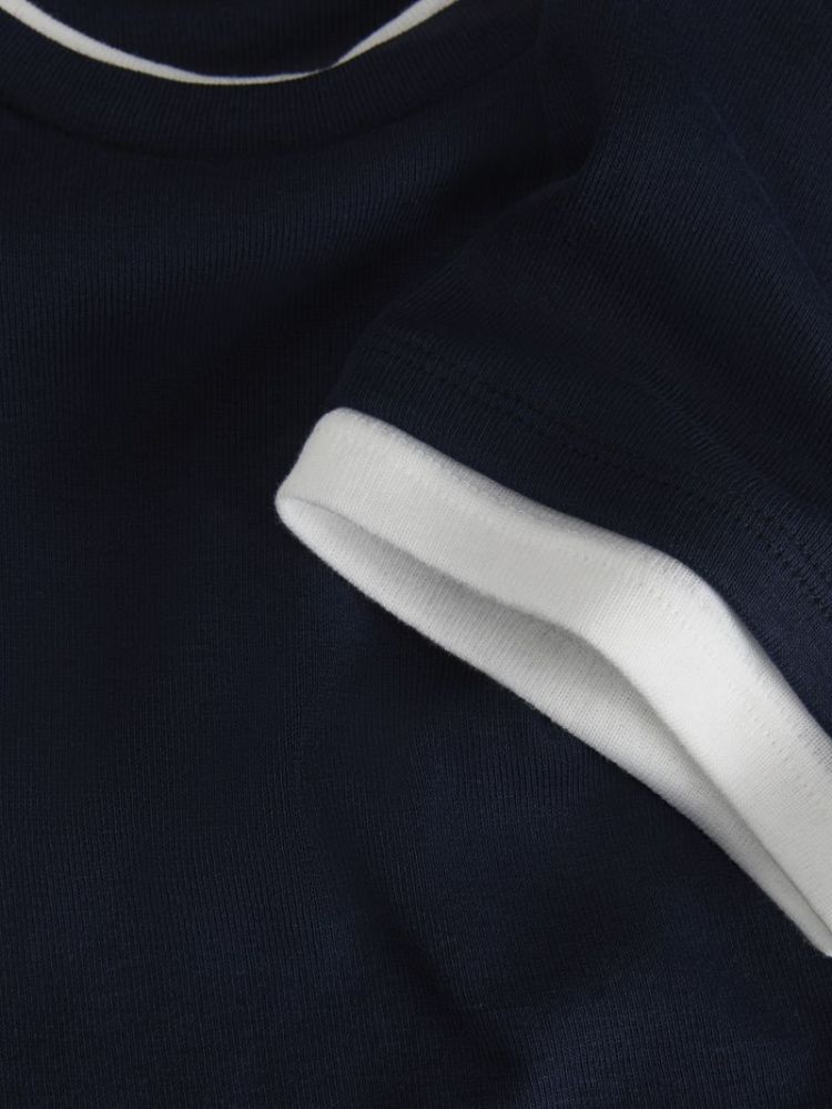 JXHENNA STR SS CONTRAST TEE JR 175876003 Navy