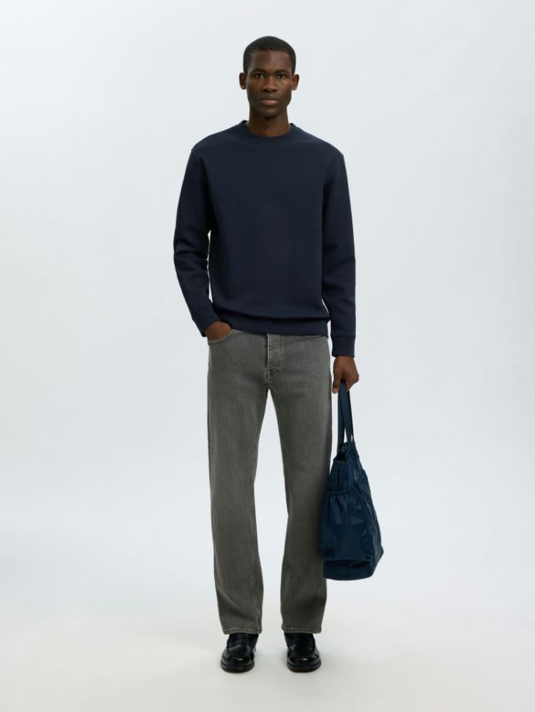 SLMTOM SOFT CREW NECK SWEAT NO 186839 Sky Capt