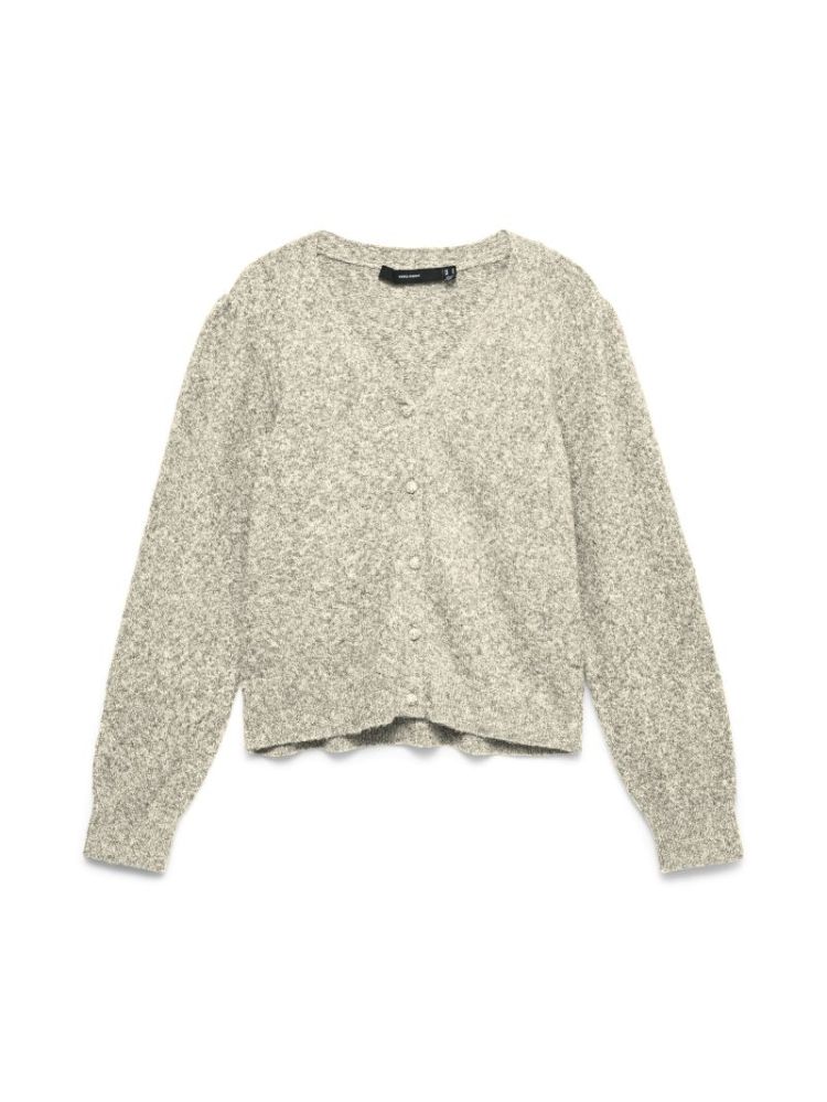 VMDOFFY LS V-NECK CARDIGAN NOO 222913001 Birch