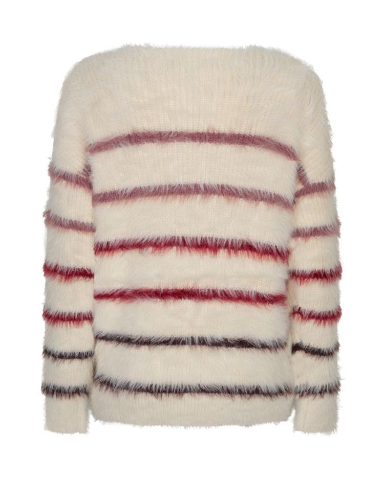 DAMES creme/burgundy