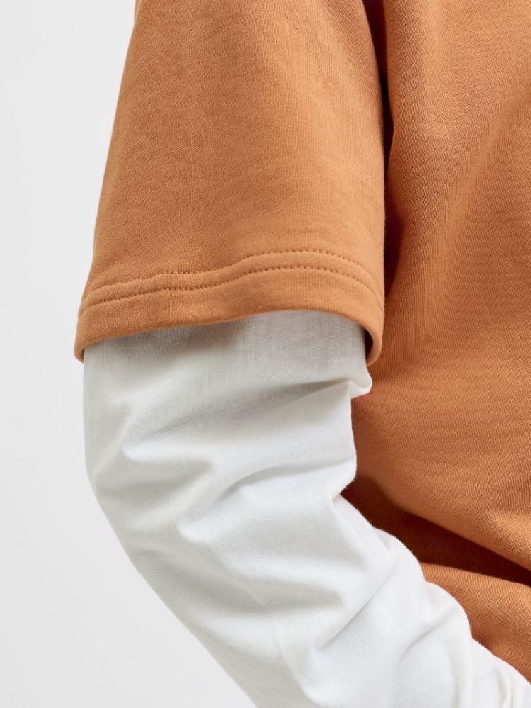 JCOECHO DOUBLE LAYERED SWEAT C 221375 Tomato C