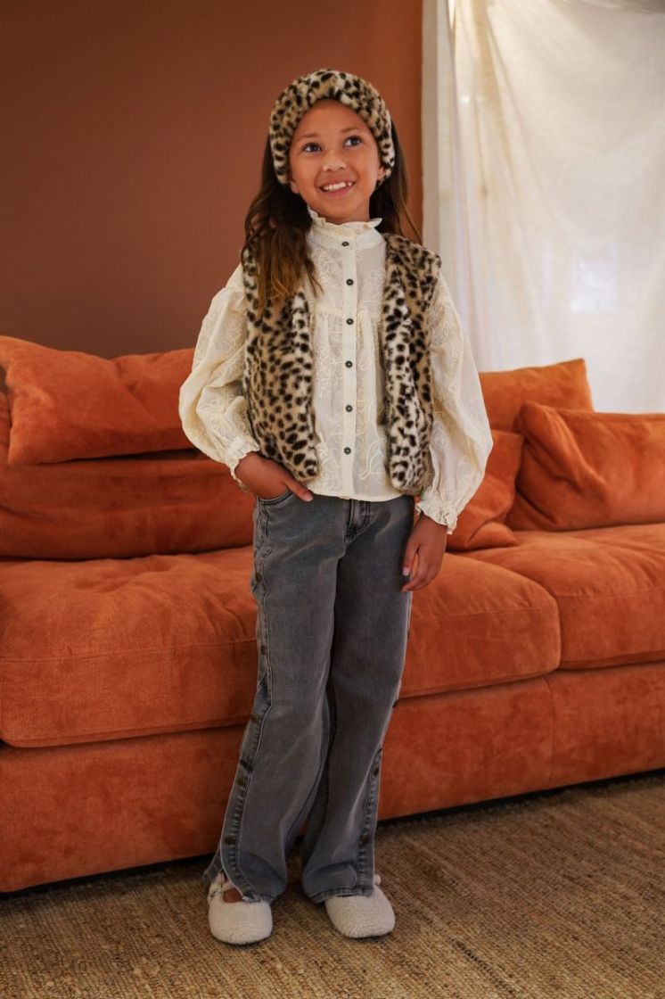 Girls Kids 080 Grey denim
