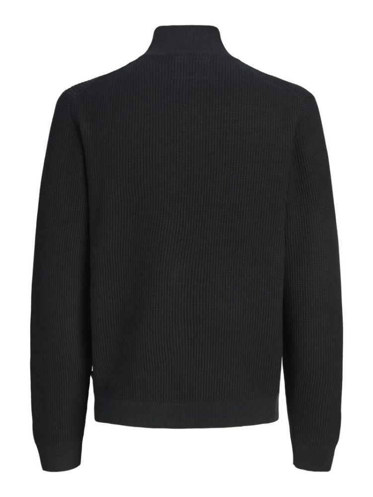 JPRBLACONNOR KNIT HALF ZIP 178012 Black