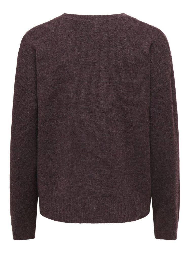 ONLOLIVIA LS O-NECK CC KNT 184723001 Fudge