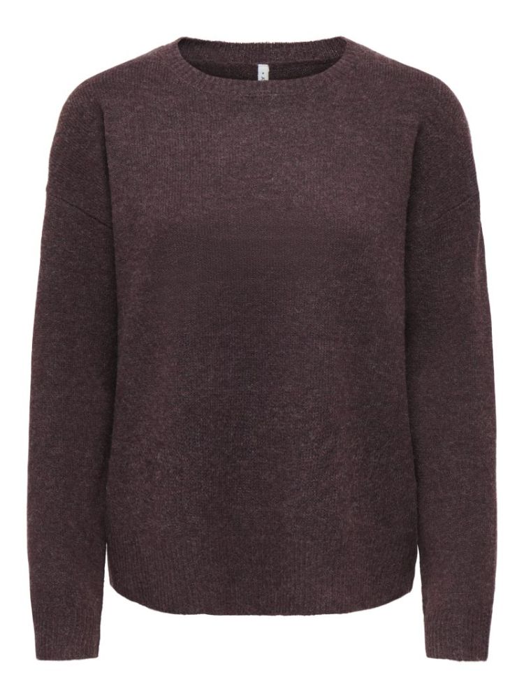 ONLOLIVIA LS O-NECK CC KNT 184723001 Fudge