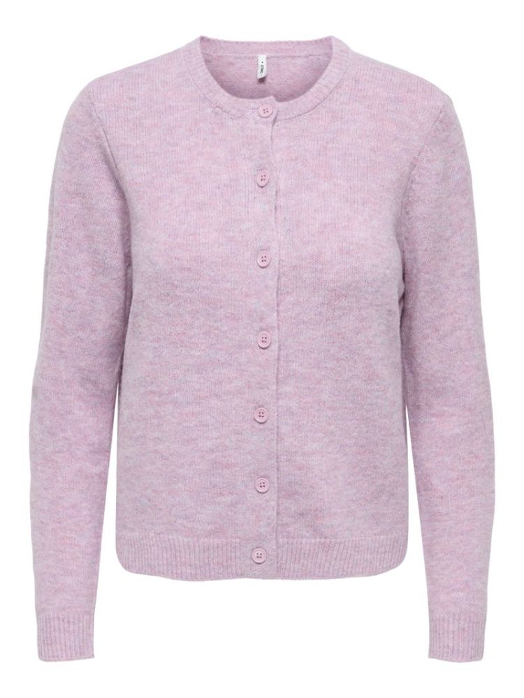 ONLOLIVIA LS O-NECK CARDIGAN C 177951001 Rose