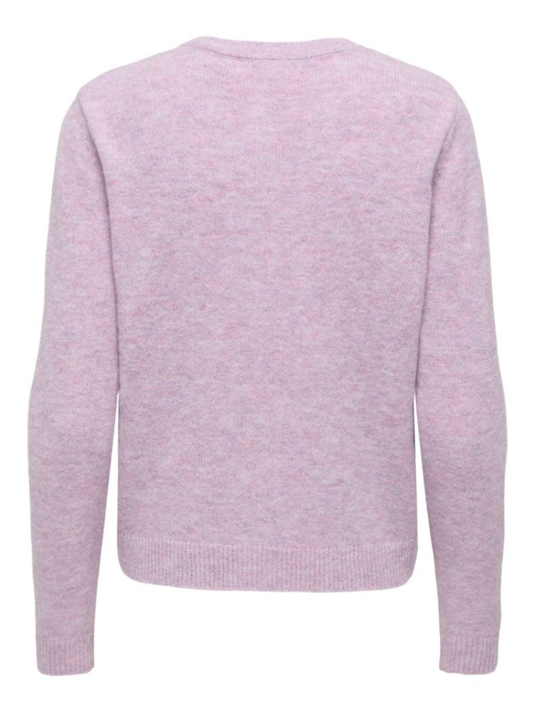 ONLOLIVIA LS O-NECK CARDIGAN C 177951001 Rose