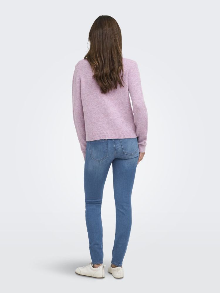 ONLOLIVIA LS O-NECK CARDIGAN C 177951001 Rose