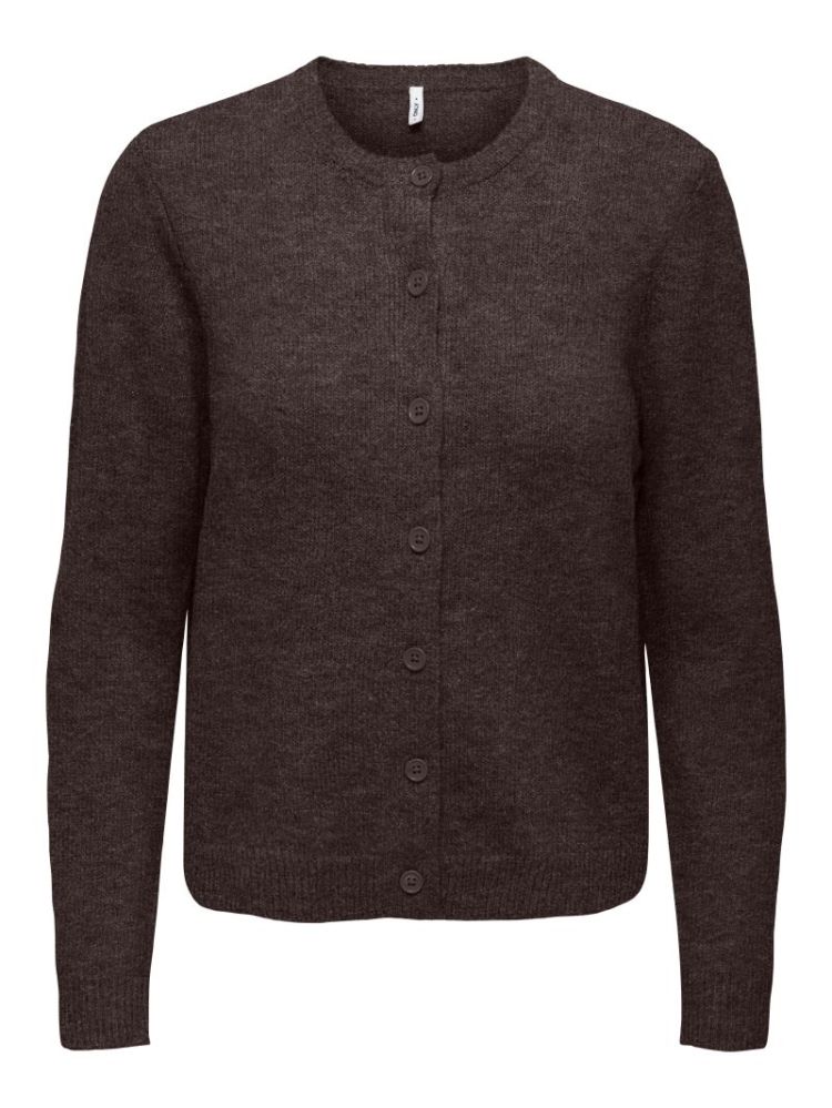ONLOLIVIA LS O-NECK CARDIGAN C 206971001 Mole/