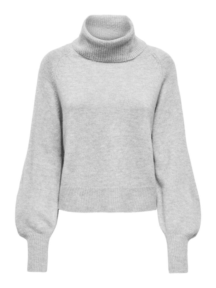 ONLOLIVIA LS ROLL NECK CC KNT 179073 Light Gr