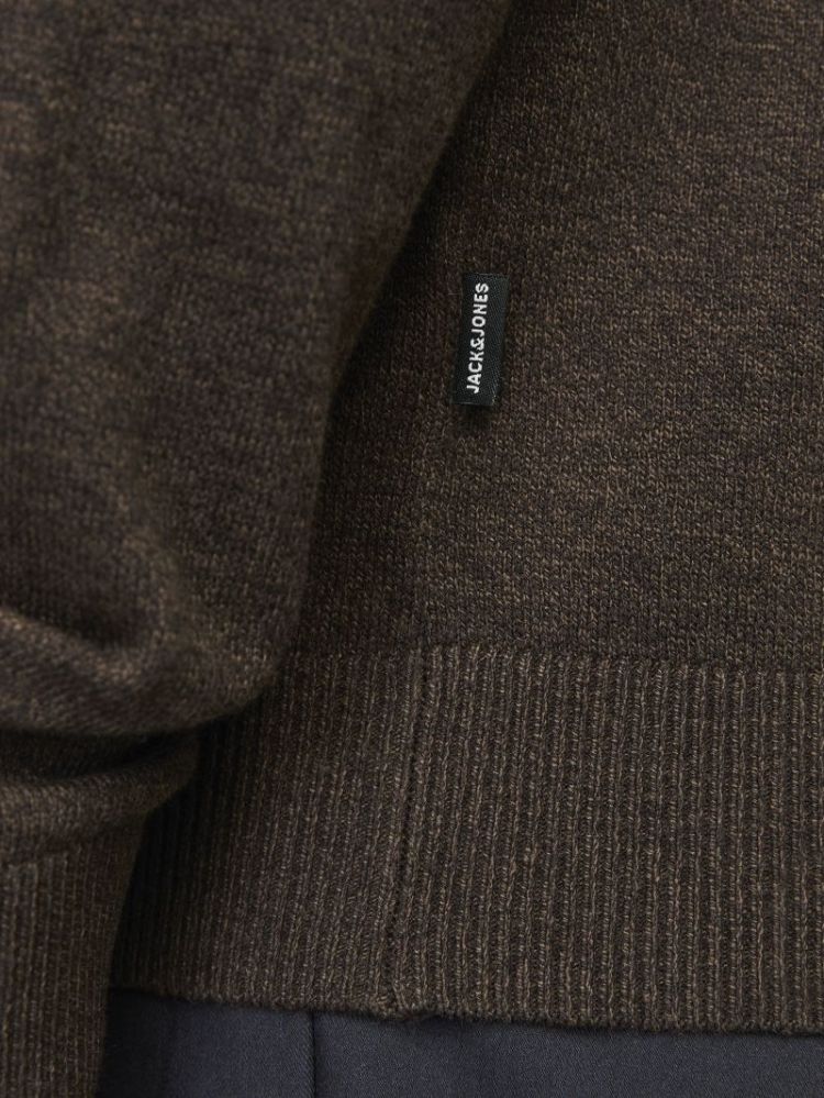 JJEEMIL KNIT HALF ZIP NOOS 175702002 Mulch