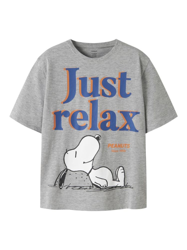 NKMASIM SNOOPY SS NREG TOP BOX 179334 Grey Mel