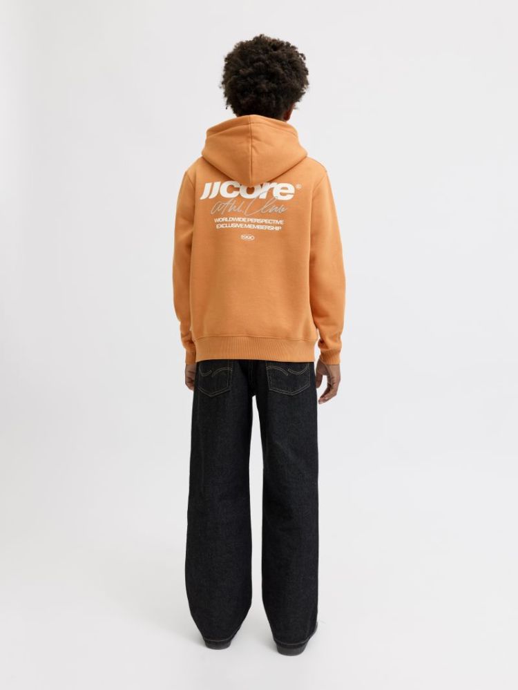 JCOCLUB BACK SCRIPT SWEAT HOOD 221375001 Tomat