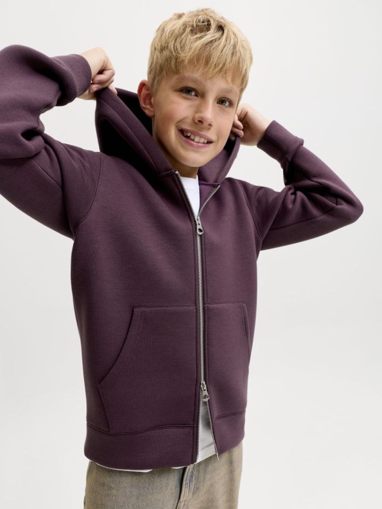 JCOLEGACY SWEAT SCUBA ZIP HOOD 176966 Fudge