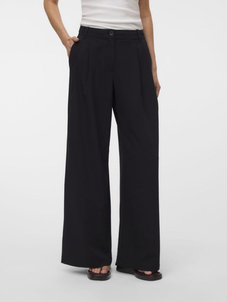 VMSTELLA MW WIDE PLEAT PANT NO 177868 Black