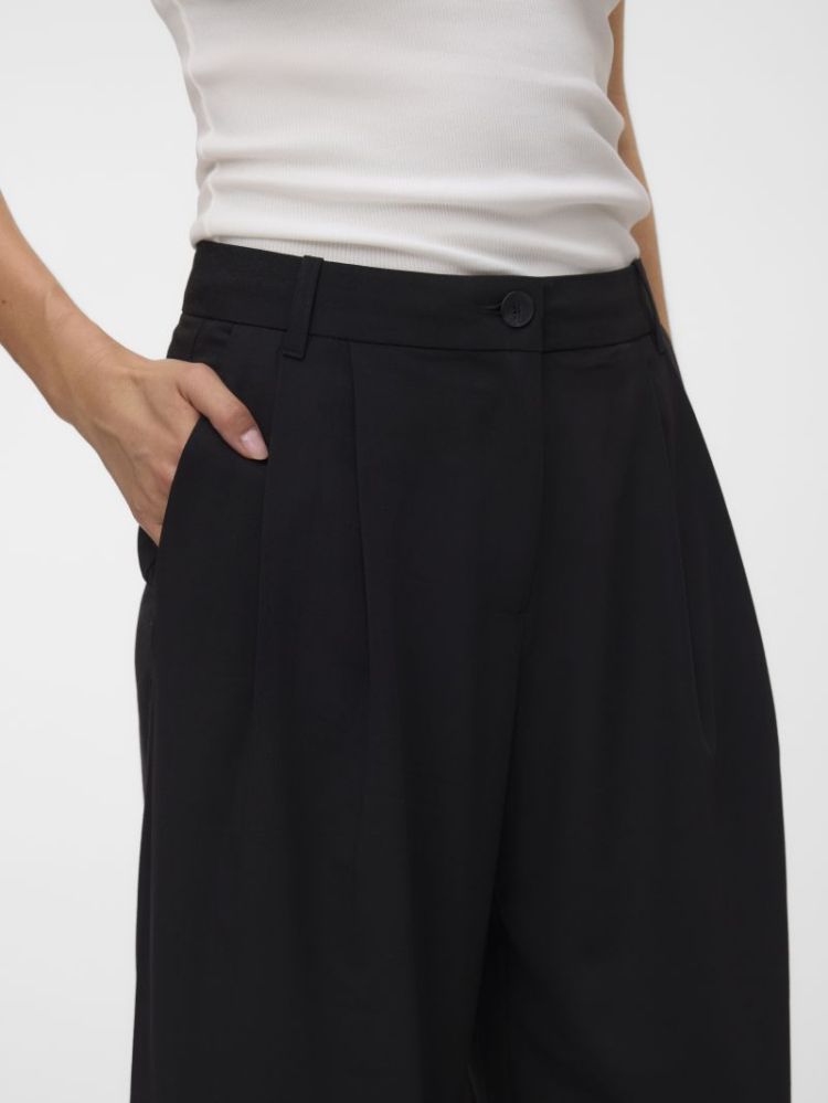 VMSTELLA MW WIDE PLEAT PANT NO 177868 Black