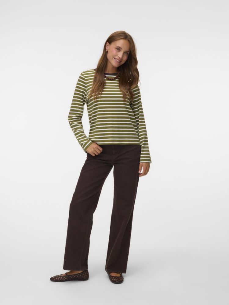 VMTESSA HR WIDE JEANS COLOR GA 297957 Chocolat