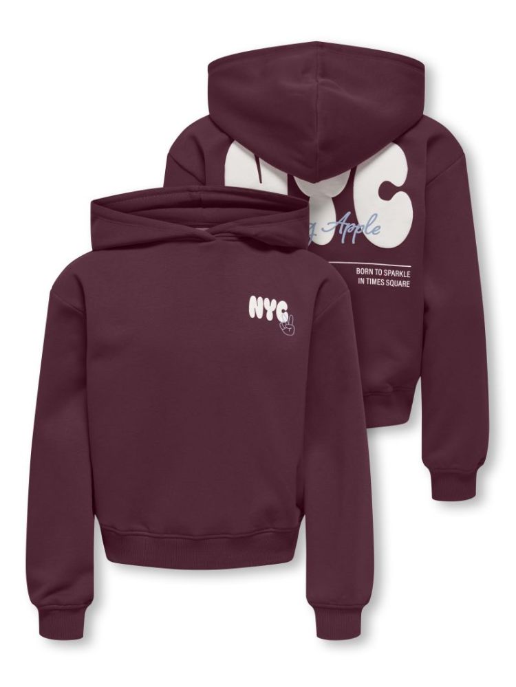 KOGLIANA BOXY LS HOOD PRINTED 177912002 Fig/N