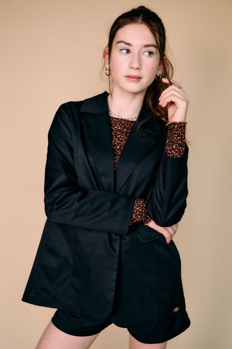 Girls Teens 014 Jet Black