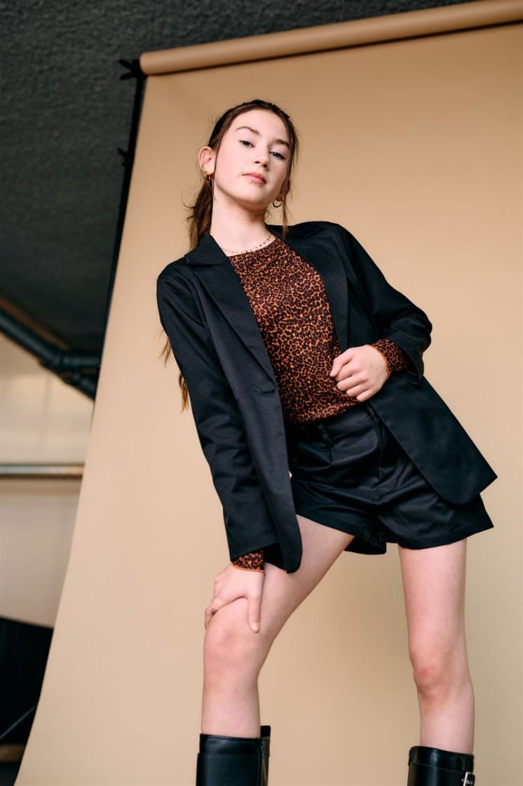 Girls Teens 014 Jet Black