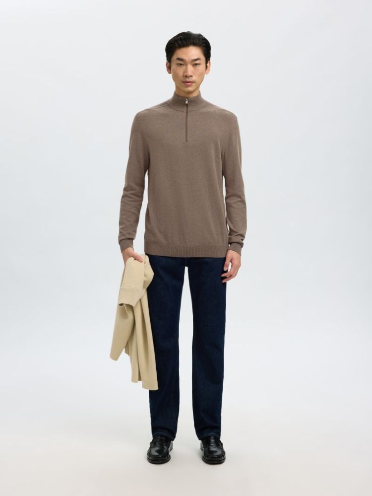 SLMBERG LS HALF ZIP NOOS 182711001 Teak/