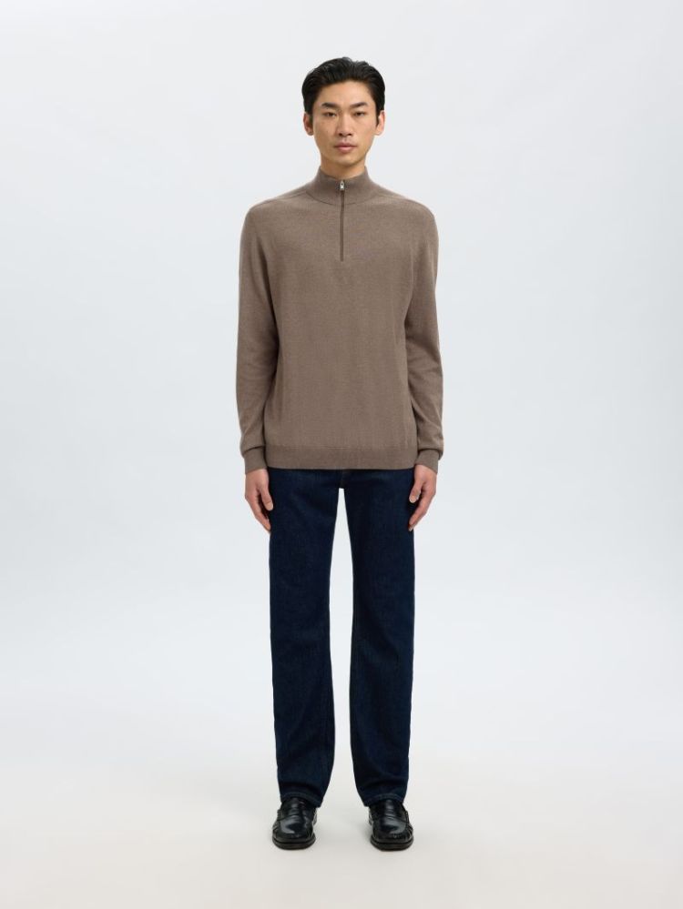 SLMBERG LS HALF ZIP NOOS 182711001 Teak/