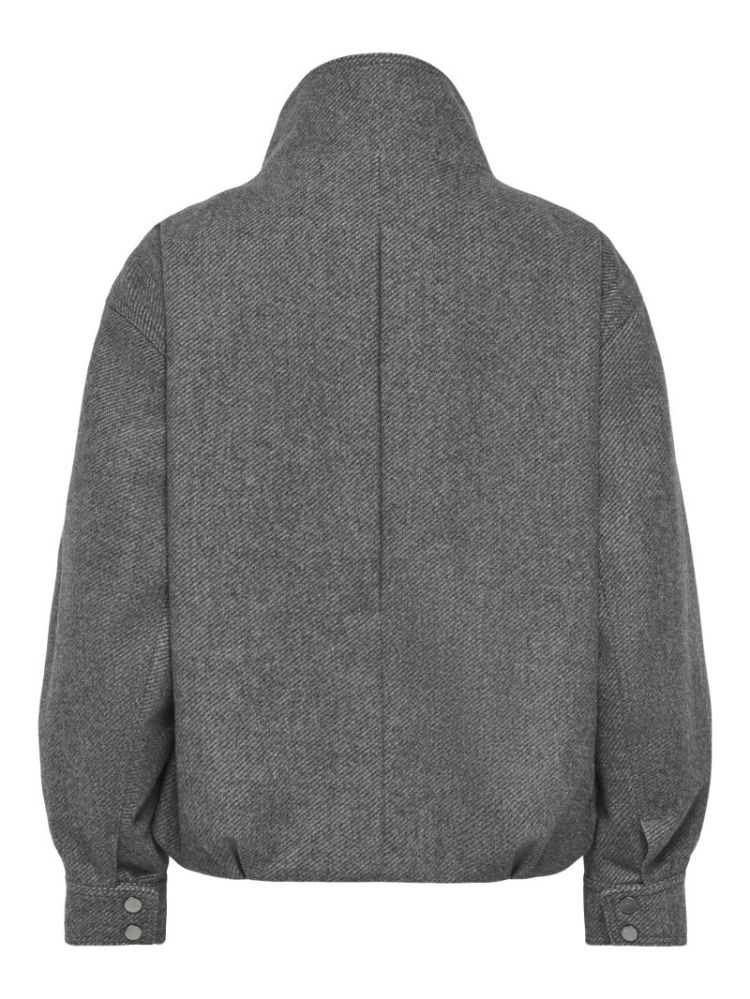ONLASTA HIGH COLLAR BOMBER JAC 179074 Dark Gre
