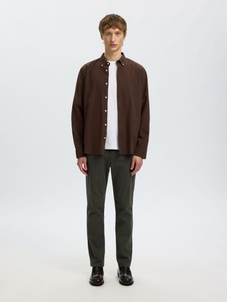 SLM175-SLIM MILES BRUSHED PANT 178191002 Fores