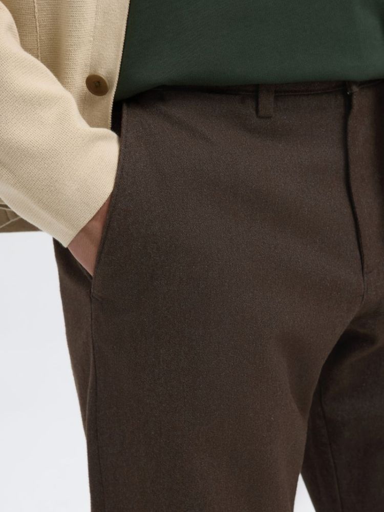 SLM175-SLIM MILES BRUSHED PANT 182919002 Demit