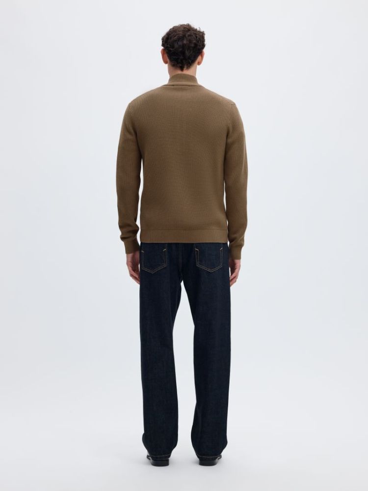 SLMDANE LS KNIT REG STRUC FULL 202890 Morel