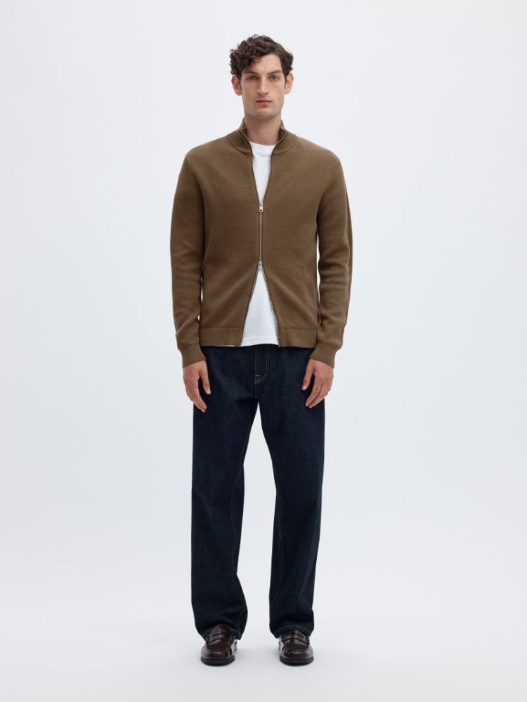 SLMDANE LS KNIT REG STRUC FULL 202890 Morel
