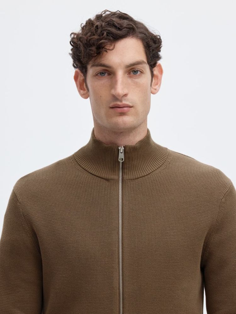 SLMDANE LS KNIT REG STRUC FULL 202890 Morel