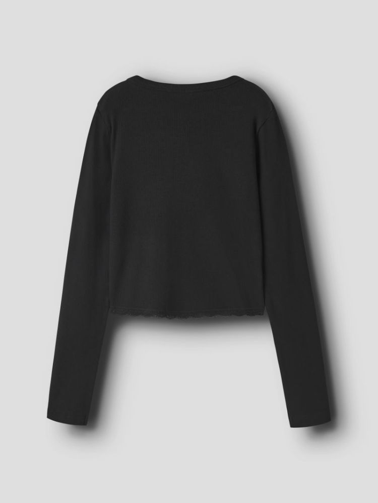 NLFNINAJA LS CROP LACE S TOP 178466 Black