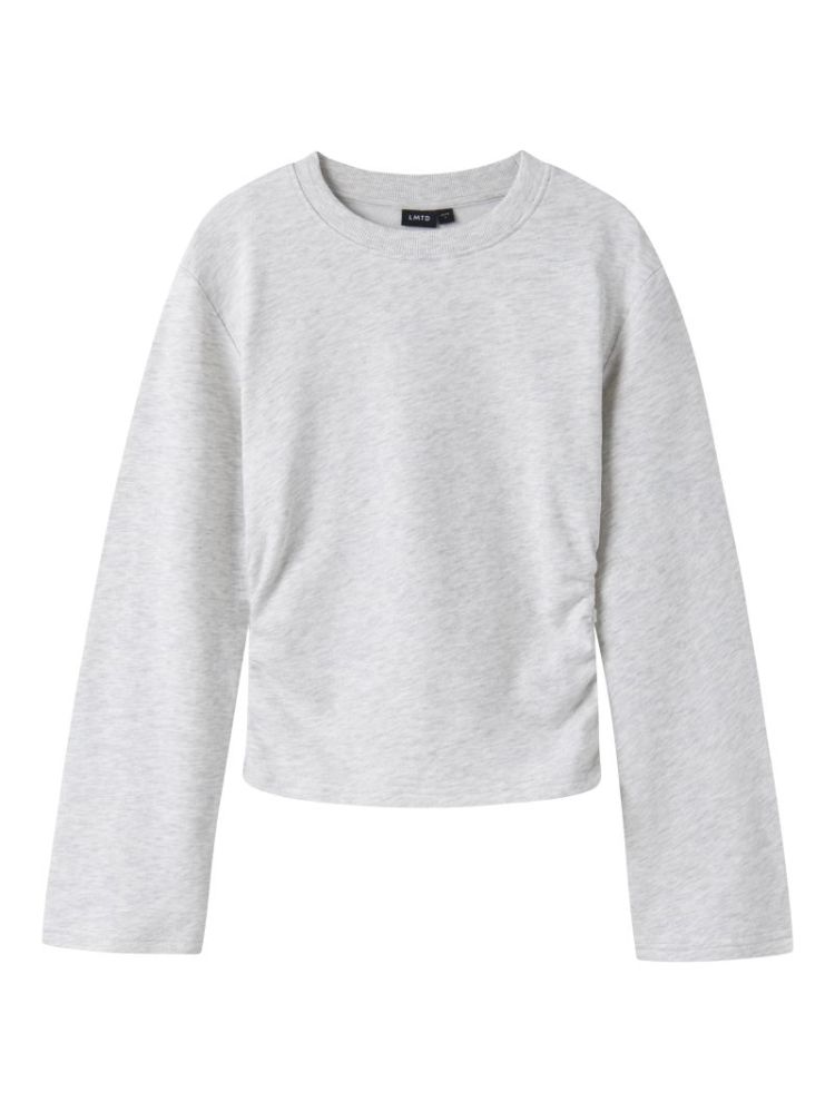 NLFNIZU LS RUCHED SWEAT 182331 Light Gr