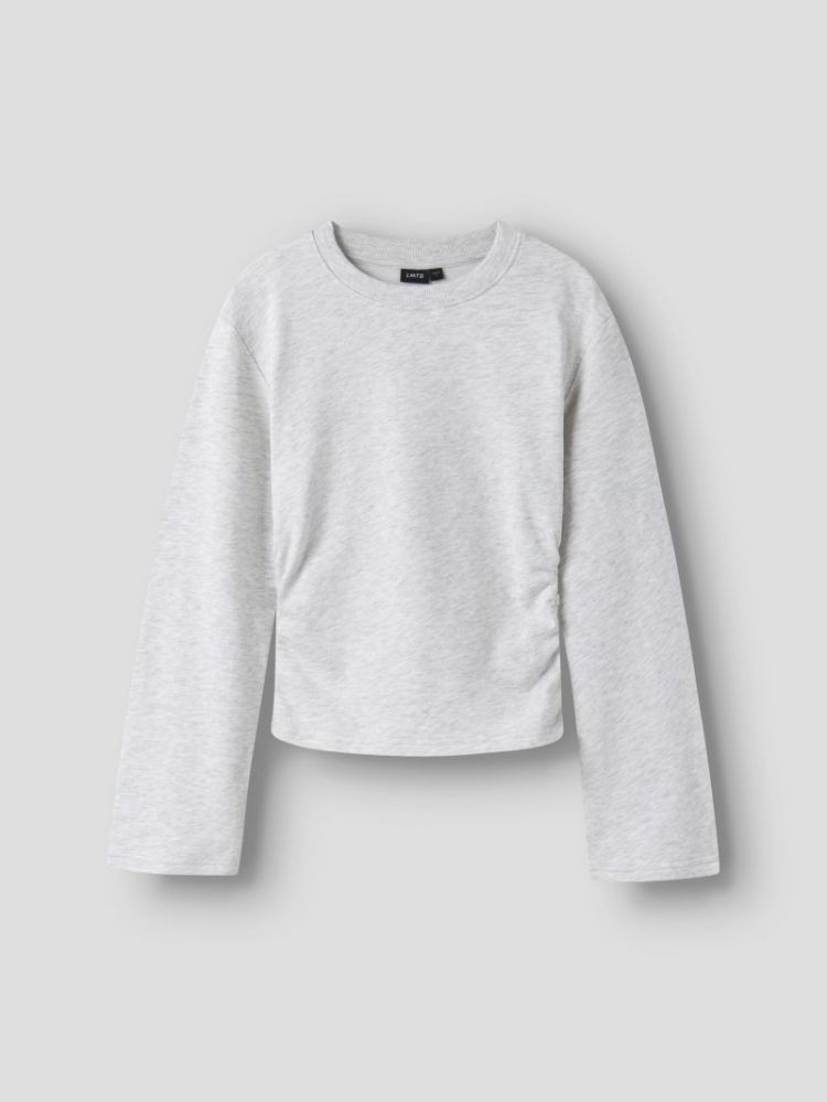 NLFNIZU LS RUCHED SWEAT 182331 Light Gr