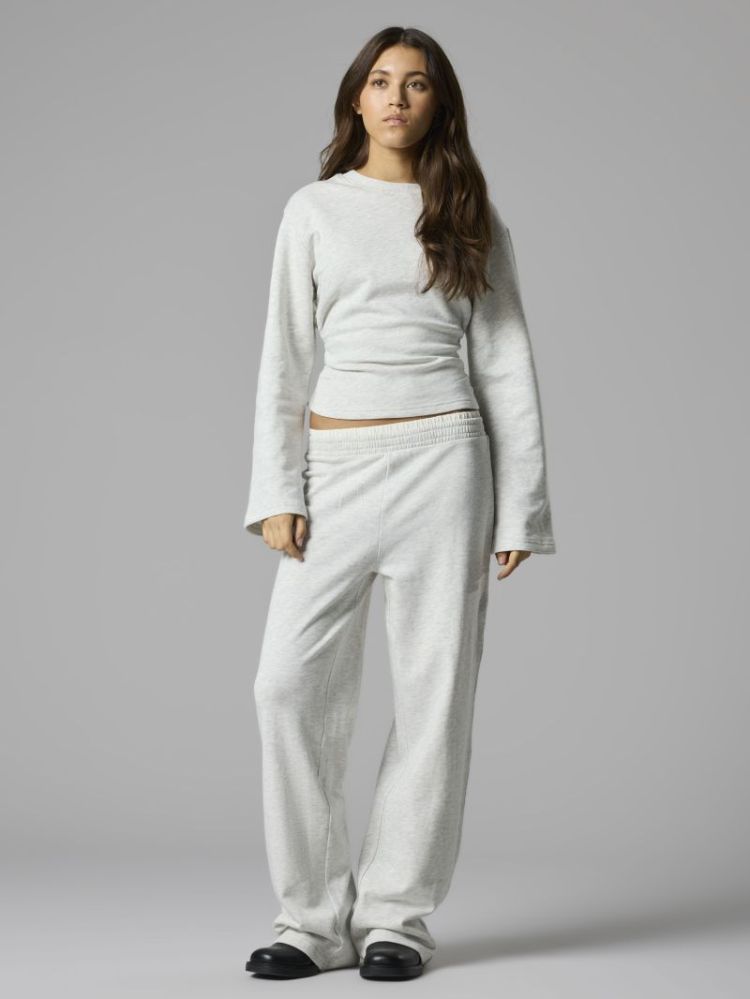 NLFNIZU LS RUCHED SWEAT 182331 Light Gr