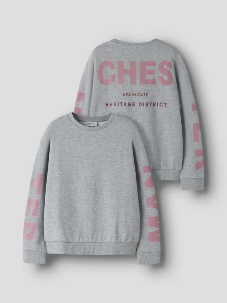 NKFNOKKI LS RLX SWEAT BRU 179334 Grey Mel