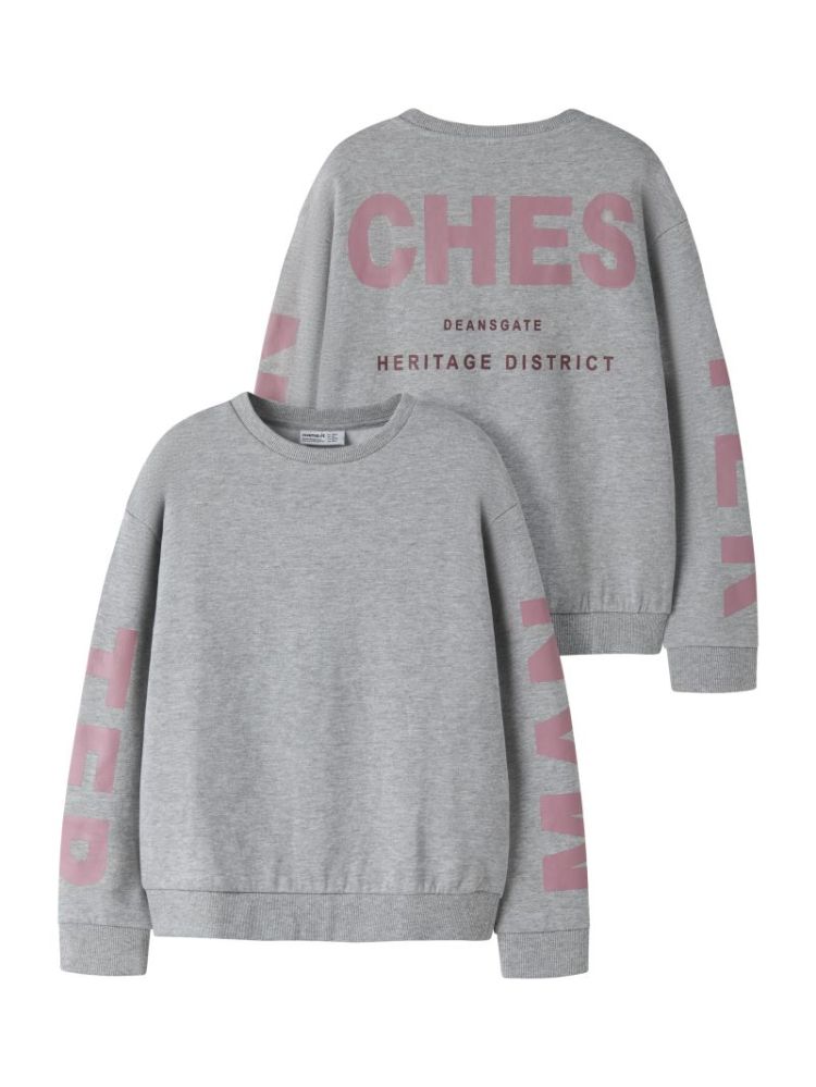 NKFNOKKI LS RLX SWEAT BRU 179334 Grey Mel