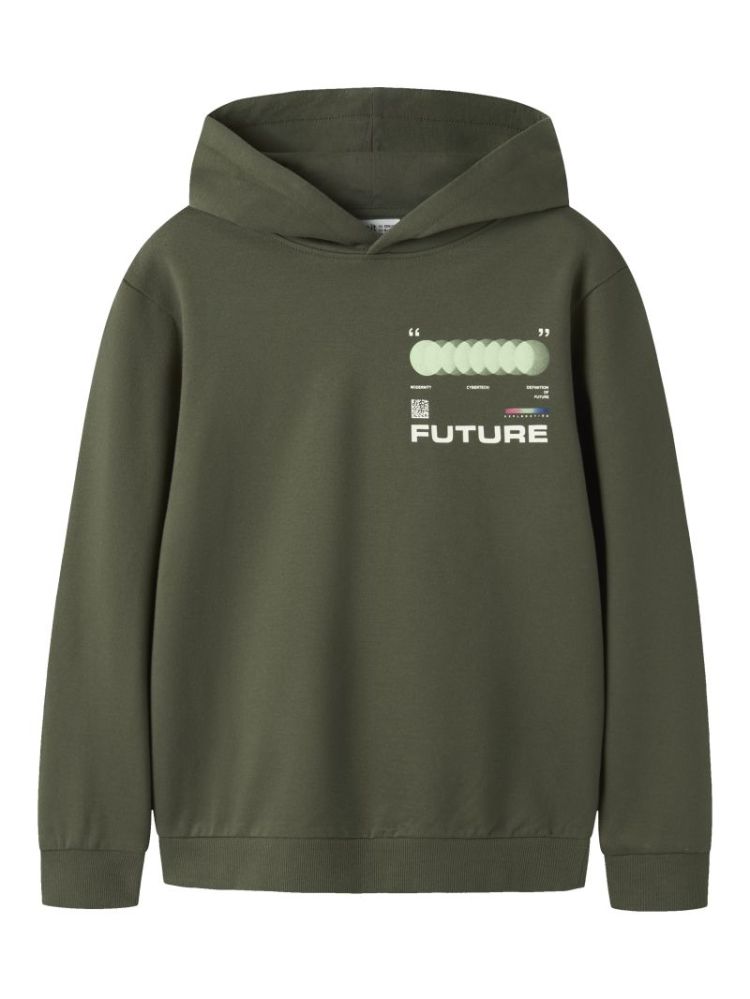 NKMNIGO LS NREG SWEAT WH BRU B 233596 Olive Ni